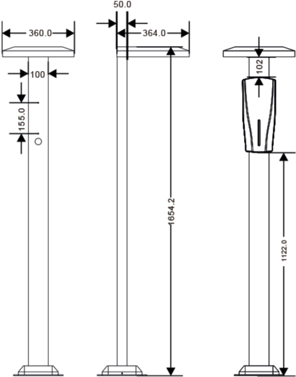 Pedestal e Proteção para Carregadores Z-BOX – TEV Z-PDT - Image 2